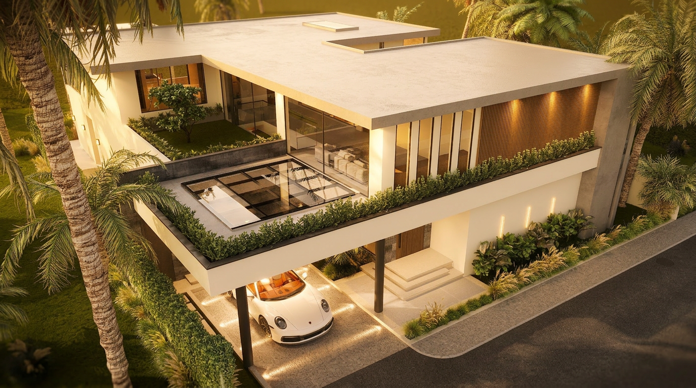 Villa AMARA grand flagship villa with expansive pool and lush gardens